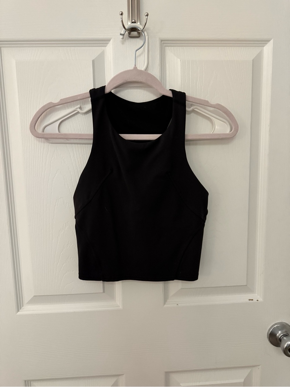 lululemon athletica Black High-Neck Crop Tank